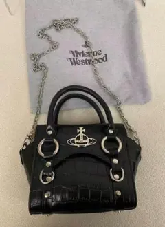 Vivienne Westwood クロコダイル風ショルダーバッグ