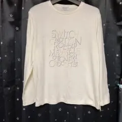 SWITCH MOTION CROCODILE 長袖Tシャツ ホワイト LL