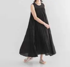 アーバンリサーチ　フレアワンピース　黒
