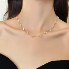 2連 パールネックレス ゴールド セレモニー ネックレス パール