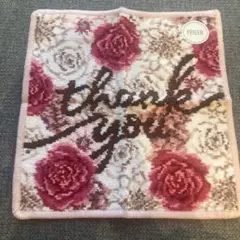 FEILER 花柄 タオルハンカチ thank you