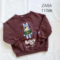 ZARA キッズ BLUEY ブルーイ　長袖トレーナー　スウェット　110