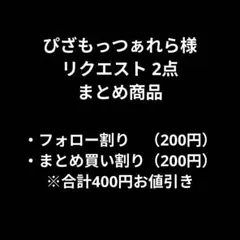 ぴざもっつぁれら様 リクエスト 2点 まとめ商品
