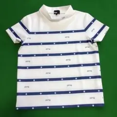 ☆美品☆PEARLY GATES 総柄ロゴジャガードモックネック サイズ 2