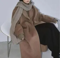 塩野様TODAYFUL wool over coat 38 モカ　L タグ付き