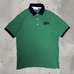 LACOSTE グリーン ポロシャツ 大きなワニ - メルカリ