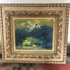 櫻井慶治　【雪景色】肉筆油彩画　直筆サインあり 櫻井慶治 【雪景色】肉筆油彩画 直筆サインあり - メルカリ