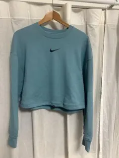 Nike クロップドスウェット XLサイズ ブルー