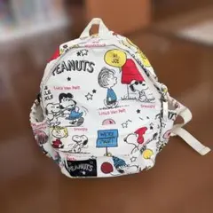 スヌーピー プリント 小型リュック