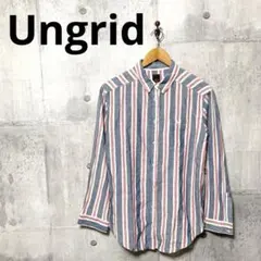 Ungrid アングリッド レディース 長袖ガーゼストライプシャツ Fのサムネイル