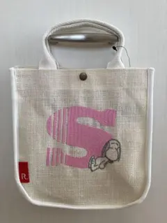 【新品未使用】スヌーピー ✖️ルートート　ジュートバッグ　ホワイト