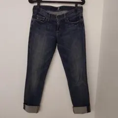 スキニーデニム ダークブルー