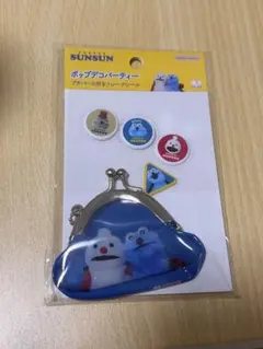 Sunsun がまぐち財布　ステッカーセット　シール　パペットスンスン　プチパス
