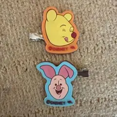 ディズニー くまのプーさん ピグレット 前髪クリップ 2個セット