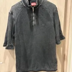 Diesel ジップアップ スウェット 半袖 Sサイズ