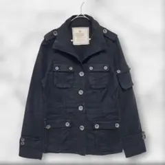 ikka イッカ ジャケット コート レディース【L】黒 綿