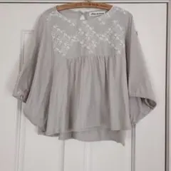 ポルテデブトン　刺繍カットソー　ブラウス