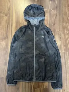 Puma ドット柄 フード付きウィンドブレーカー L