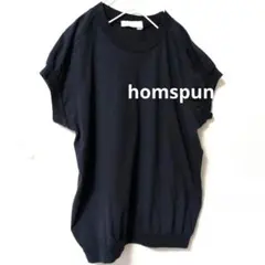 homspun キャップスリーブTシャツ ネイビーのサムネイル