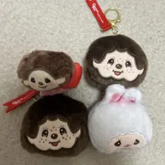 モンチッチフェイスぬいぐるみ、シュシュ ガチャガチャ