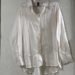 SHEINピンク長袖シアーシャツ