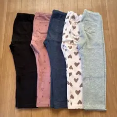 ユニクロ　無印良品　フリース　レギンス　5本セット　100cm