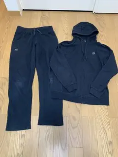 UNDER ARMOUR メンズ ジャージ上下セット ブラック LG