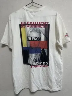 NO COMMENT グラフィックTシャツ ホワイト