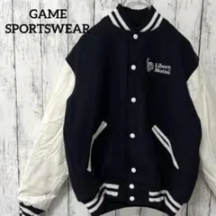 GAME SPORTSWEAR スタジャン ウール バック刺繍 USA製