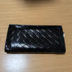 BOTTEGA ラウンドファスナー長財布 ブラック