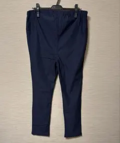ネイビー マタニティストレッチパンツ Lサイズ