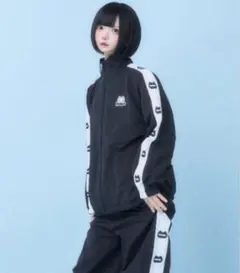 Hauls ネ申おナイロンセットアップ ジャージ 上下 黒