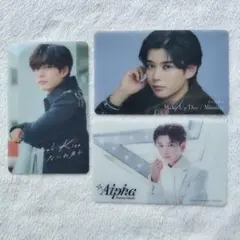 セール 新品☆ 長尾謙杜 なにわ男子 クリアカード 3枚セット クリアソロカード