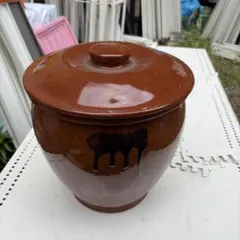 廃盤・希少】常滑焼 久松窯 丸壺10号 蓋のみ 漬物容器 味噌 梅干し18L