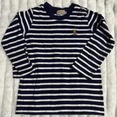 miki house ミキハウス　ストライプ 長袖Tシャツ 90