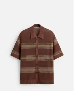 ZARA　メンズリネンニットシャツのサムネイル