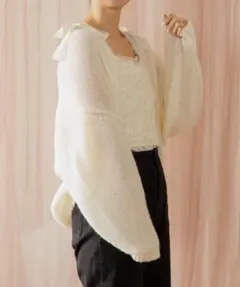 美品 sparkle knit cardigan～スパークルニットカーディガン