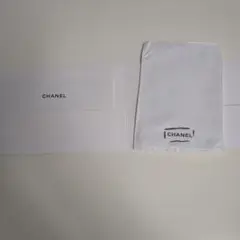 未使用 シャネル 革製バッグ お手入れクロス 布 説明書