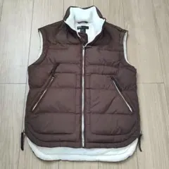 【DIESEL】ノースリーブ・リアルダウンジャケット/ブラウン/ビンテージ/S