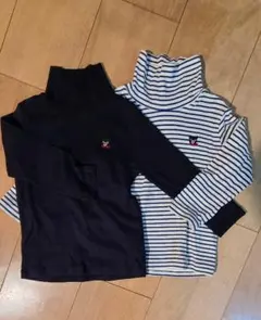 DOUBLE.B　ダブルビー　ハイネック　ロングTシャツ