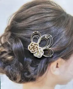 【極美品】水引 髪飾り 和装 成人式 卒業式 結婚式 留袖ヘアアクセサリー