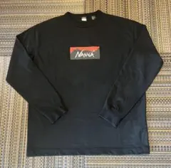 美品　Nanga Tシャツ　ロンT ブラック　Lのサムネイル