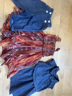 Ralph Lauren ワンピース 3T マルチカラー