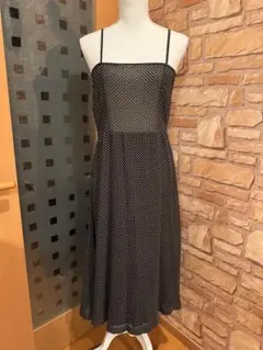 INGEBORG インゲボルグ　ドット　シフォンキャミワンピース　Sサイズのサムネイル