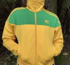 adidas トラックジャケット ジャージ OREGON イエロー/グリーン
