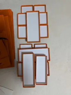 美品　エルメス　チャーム空箱　年代別リボン　紙袋