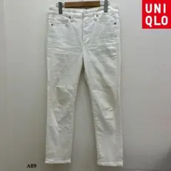 UNIQLO『ユニクロ』ハイライズ スキニー ジーンズ【28】ホワイト 白