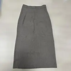 UNIQLOスフレヤーンリブロングスカート M