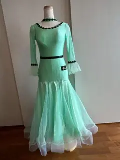 社交ダンス用ミントグリーンドレス