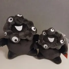 ミャクミャク もっちり 立 ぬいぐるみ 2点セット 黒ミャクミャク 